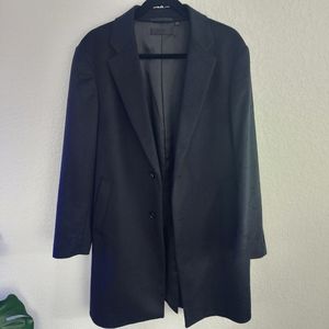 Uniqlo Men's Wool Cashmere Overcoat in Black | Size Small